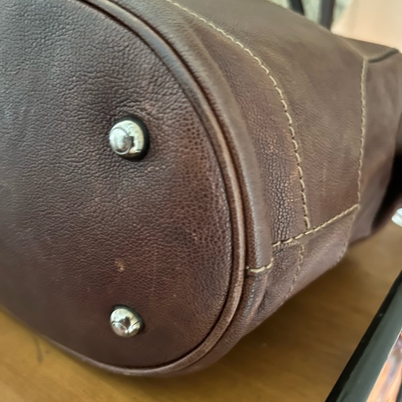 TOD’S Textured Leather Satchel w/dust bag - Picture 11 of 17